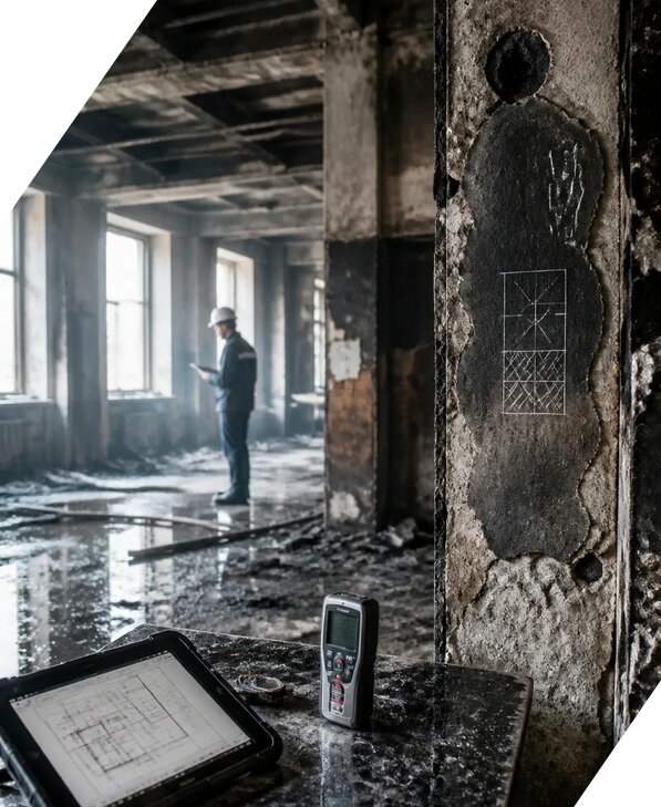 Обследование зданий после пожара в Череповце от 15332 р. | ЭкспертизаРоссия