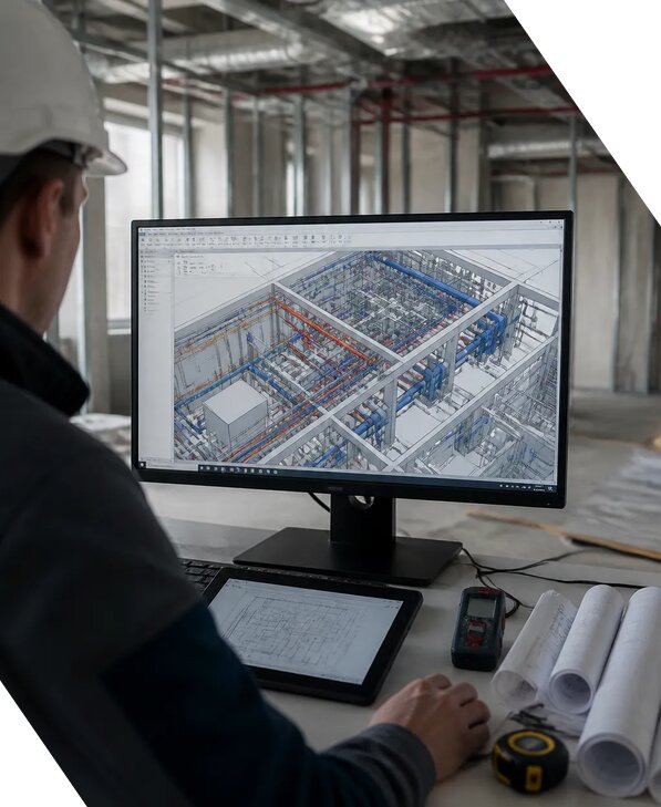 Создание BIM модели инженерных сетей для объектов в Череповце